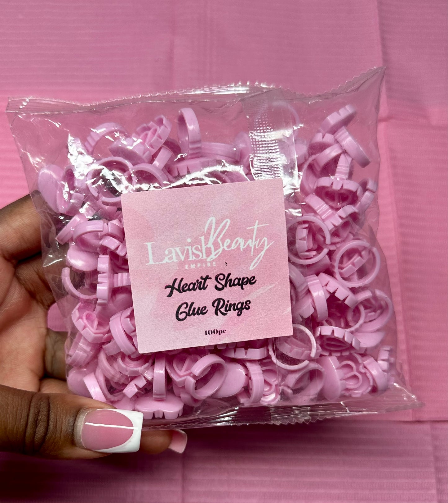 Heart Shape Glue Rings